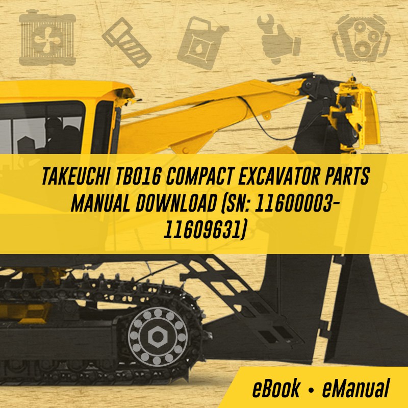 takeuchi tb016 parts manual